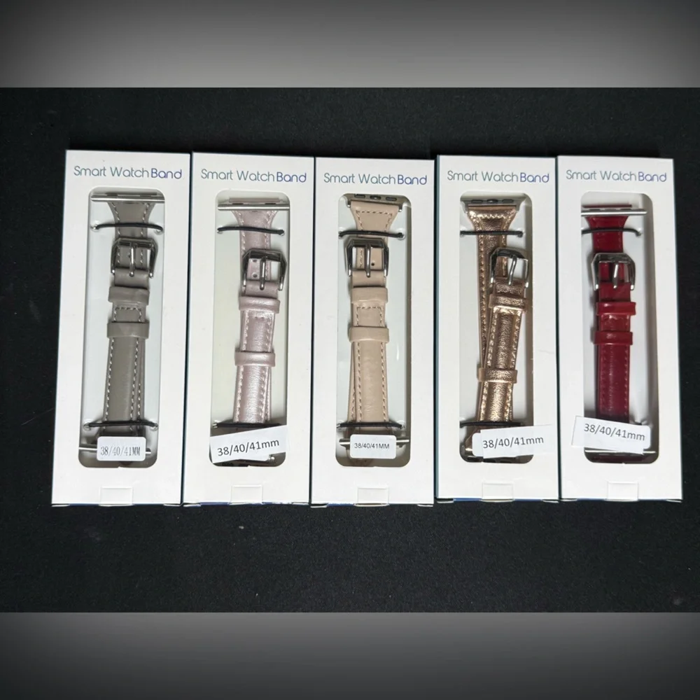 NEW Set of 5 Smart Watch Bands in Various Colors 38/40/41mm